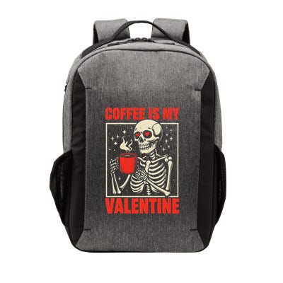 Skeleton Coffee Is My Valentine Valentines Day Vector Backpack