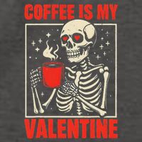 Skeleton Coffee Is My Valentine Valentines Day Vector Backpack