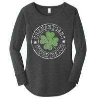 Shenanigans Coordinator Irish Clovers St Patricks Day Women's Perfect Tri Tunic Long Sleeve Shirt