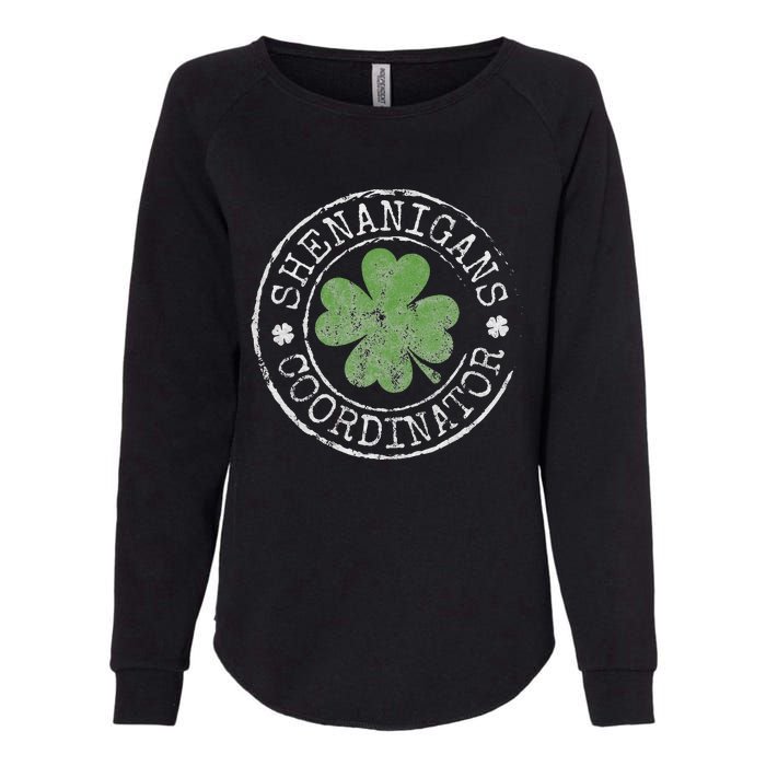 Shenanigans Coordinator Irish Clovers St Patricks Day Womens California Wash Sweatshirt