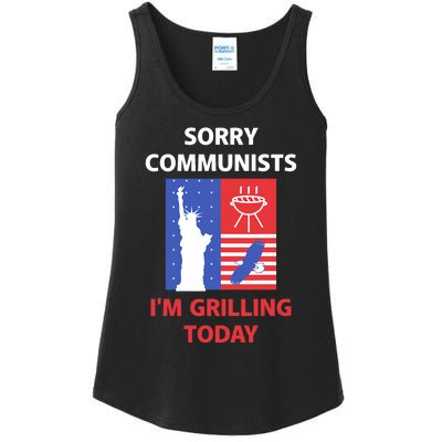 Sorry Communists IM Grilling Today Ladies Essential Tank