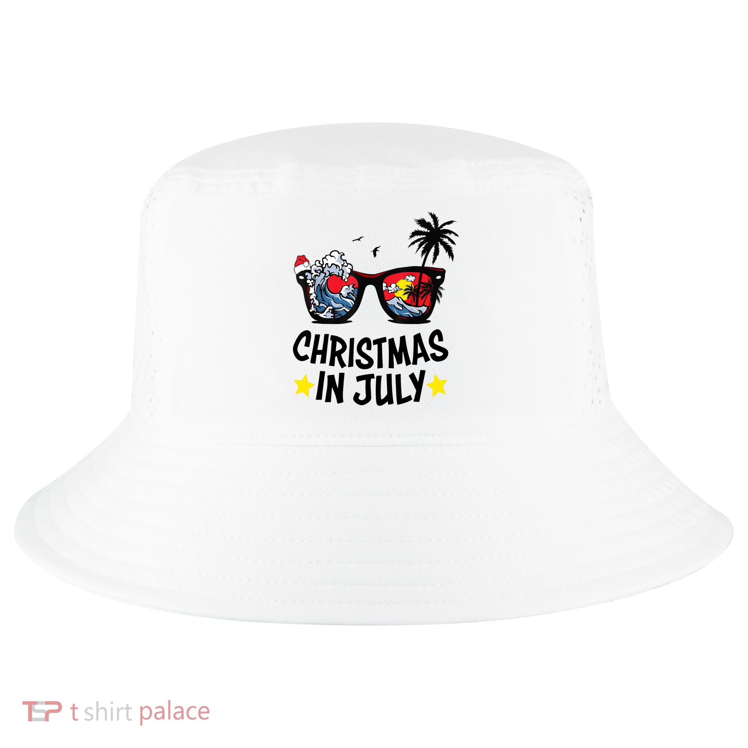Sunglasses Christmas In July Santa Hat Summer Vacation Cute Cool Comfort Performance Bucket Hat