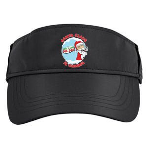 Santa Claus Is Coming Thats What She Said Adult Drive Performance Visor