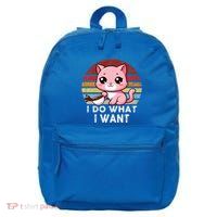 Sunset Cat I Do What I Want 16 in Basic Backpack