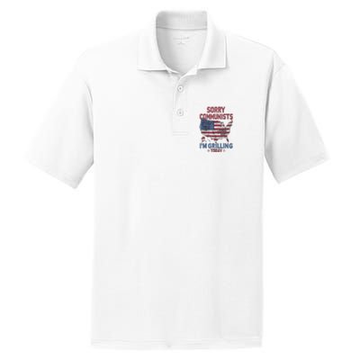 Sorry Communists Im Grilling Today Funny 4th Of July Bbq PosiCharge RacerMesh Polo