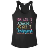 Some Call It Chaos We Call It Kindergarten Funny Teacher Ladies PosiCharge Competitor Racerback Tank