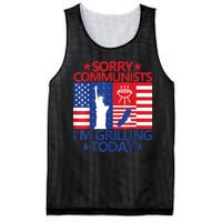 Sorry Communists Im Grilling Today Funny 4th Of July Bbq Mesh Reversible Basketball Jersey Tank