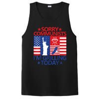 Sorry Communists Im Grilling Today Funny 4th Of July Bbq PosiCharge Competitor Tank