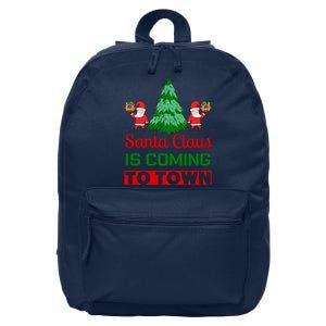 Santa Claus Is Coming To Town 16 in Basic Backpack