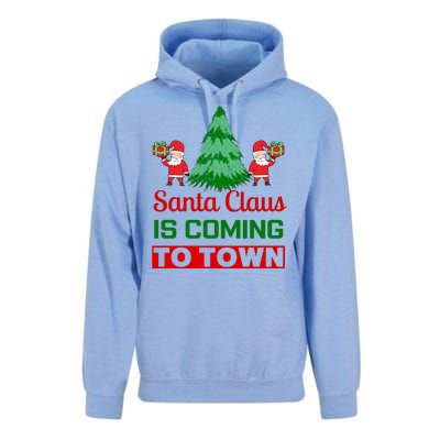 Santa Claus Is Coming To Town Unisex Surf Hoodie