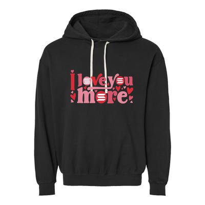 Solana Crypto I Love You More Cryptocurrency Pink Heart Premium Garment-Dyed Fleece Hoodie