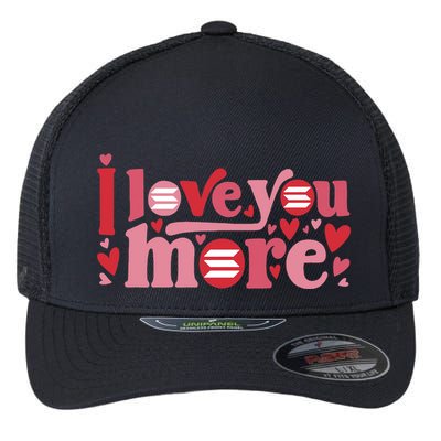 Solana Crypto I Love You More Cryptocurrency Pink Heart Premium Flexfit Unipanel Trucker Cap