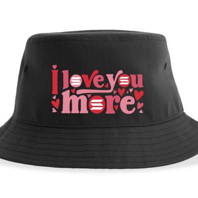 Solana Crypto I Love You More Cryptocurrency Pink Heart Premium Sustainable Bucket Hat