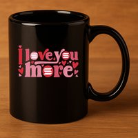 Solana Crypto I Love You More Cryptocurrency Pink Heart Premium 11oz C Handle Ceramic Mug