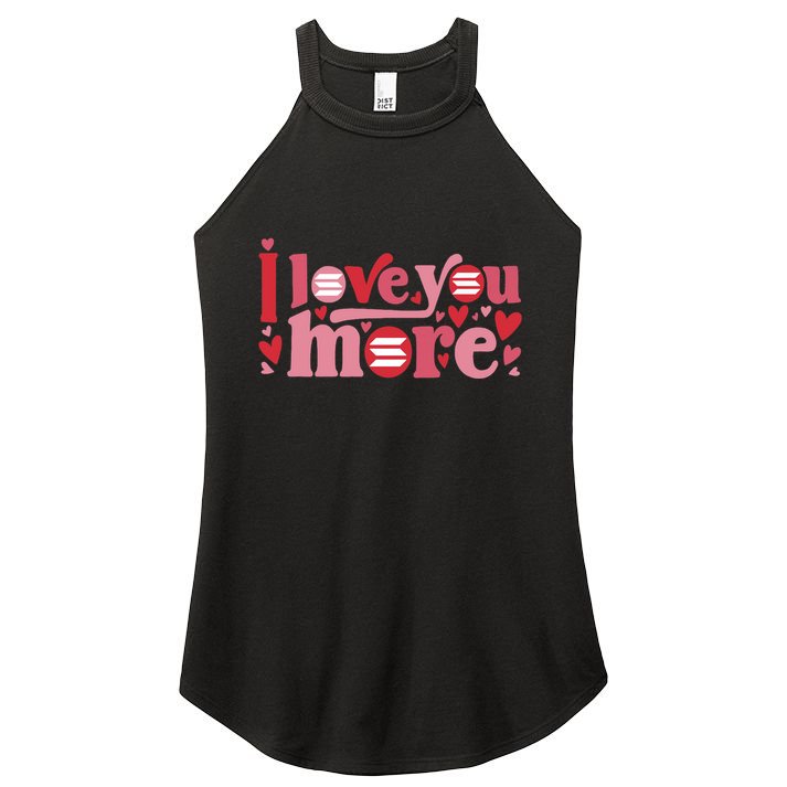 Solana Crypto I Love You More Cryptocurrency Pink Heart Premium Women's Perfect Tri Rocker Tank