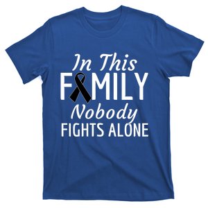 Skin Cancer In This Family Nobody Fights Alone Gift Meaningful Gift T-Shirt