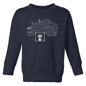 Schrodingers Cat In A Box Funny Science Nerd Physics Toddler Sweatshirt