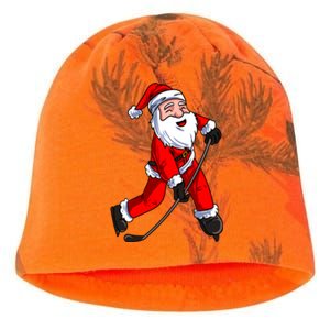 Santa Claus Ice Hockey Xmas Gift Kati - Camo Knit Beanie