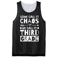 Some Call It Chaos We Call It Third Grade 3rd Grade Teacher Mesh Reversible Basketball Jersey Tank