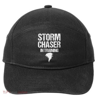 Storm Chaser In Training Meteorologist Storm Chaser Weather 7-Panel Snapback Hat
