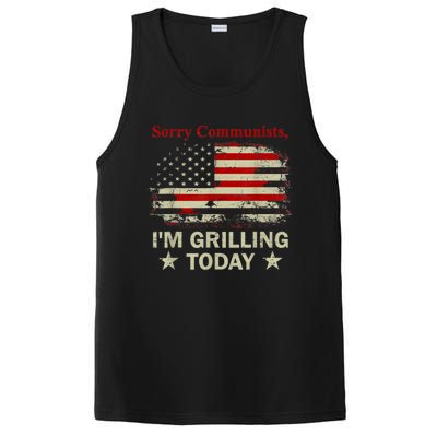 Sorry Communists Im Grilling Today Funny 4th Of July Bbq PosiCharge Competitor Tank