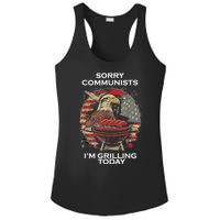 Sorry Communists Im Grilling Today Funny 4th Of July Bbq Ladies PosiCharge Competitor Racerback Tank