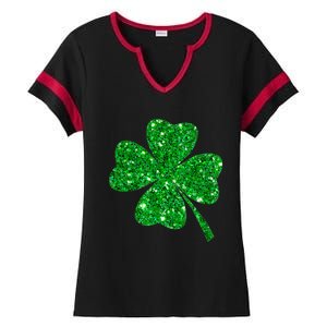 Clover Irish Shirt For St Patricks & Pattys Day Ladies Halftime Notch Neck Tee