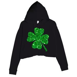 Clover Irish Shirt For St Patricks & Pattys Day Crop Fleece Hoodie