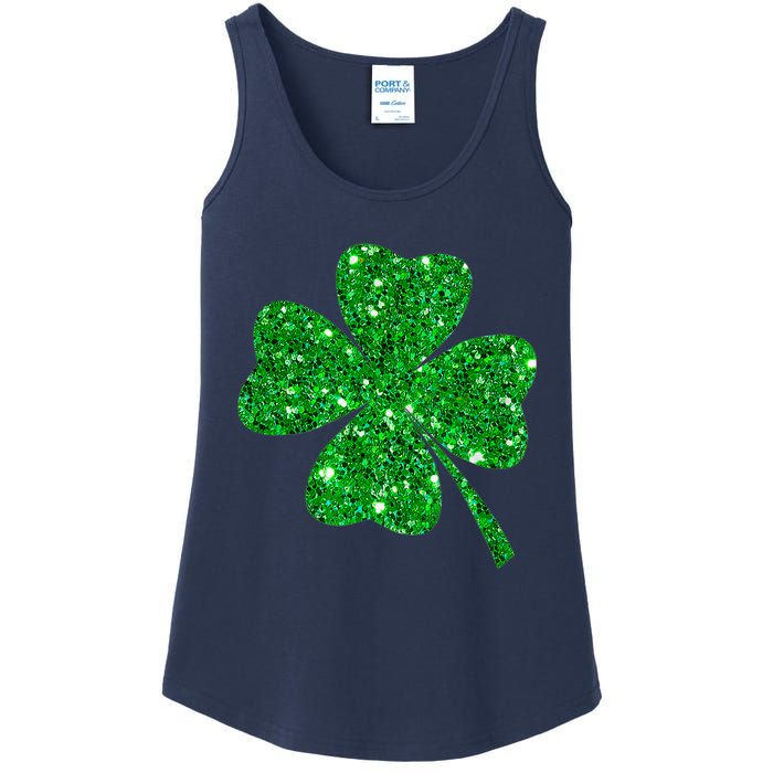 Clover Irish Shirt For St Patricks & Pattys Day Ladies Essential Tank