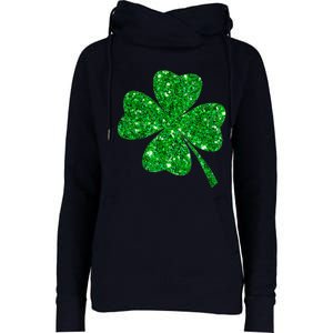 Clover Irish Shirt For St Patricks & Pattys Day Womens Funnel Neck Pullover Hood