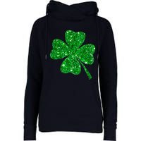 Clover Irish Shirt For St Patricks & Pattys Day Womens Funnel Neck Pullover Hood