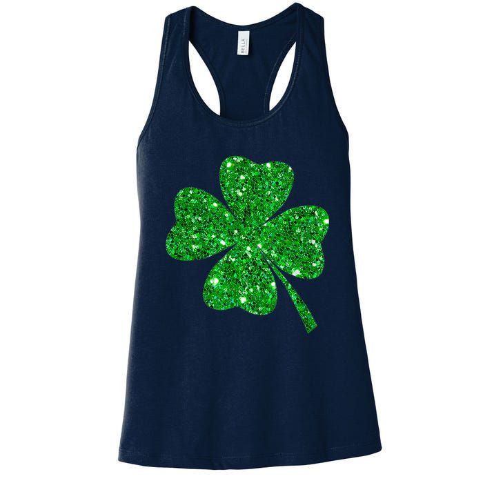 Clover Irish Shirt For St Patricks & Pattys Day Women's Racerback Tank