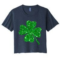 Clover Irish Shirt For St Patricks & Pattys Day Women's Crop Top Tee