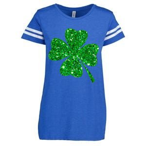 Clover Irish Shirt For St Patricks & Pattys Day Enza Ladies Jersey Football T-Shirt