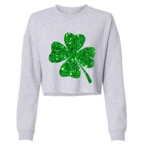 Clover Irish Shirt For St Patricks & Pattys Day Cropped Pullover Crew