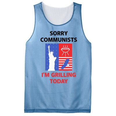 Sorry Communists IM Grilling Today Mesh Reversible Basketball Jersey Tank