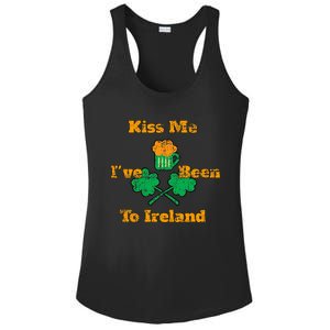 Shamrock Clover Ireland Gift Distressed Ladies PosiCharge Competitor Racerback Tank