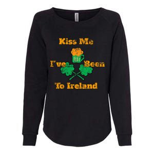 Shamrock Clover Ireland Gift Distressed Womens California Wash Sweatshirt