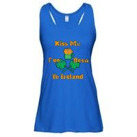 Shamrock Clover Ireland Gift Distressed Ladies Essential Flowy Tank