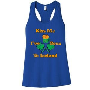 Shamrock Clover Ireland Gift Distressed Women's Racerback Tank