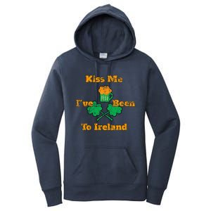 Shamrock Clover Ireland Gift Distressed Women's Pullover Hoodie