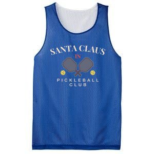 Santa Claus In Pickleball Club For Paddle Lovers Funny Gift Mesh Reversible Basketball Jersey Tank