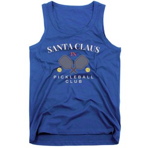 Santa Claus In Pickleball Club For Paddle Lovers Funny Gift Tank Top