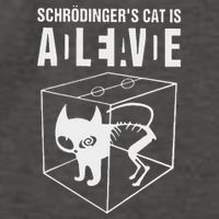 SchrodingerS Cat Is Alive Dead Paradox Science Geek Vector Backpack