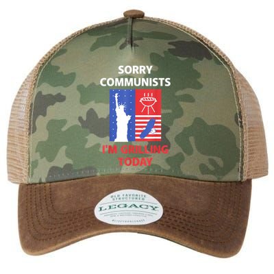 Sorry Communists IM Grilling Today Legacy Tie Dye Trucker Hat