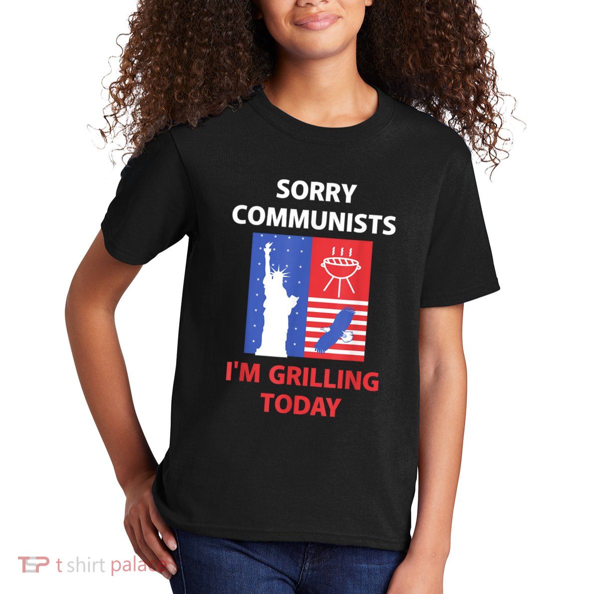 Sorry Communists IM Grilling Today Kids T-Shirt