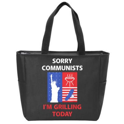 Sorry Communists IM Grilling Today Zip Tote Bag