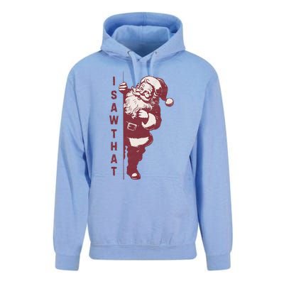 Santa Claus I Saw That Christmas Santa Is Watching You Unisex Surf Hoodie