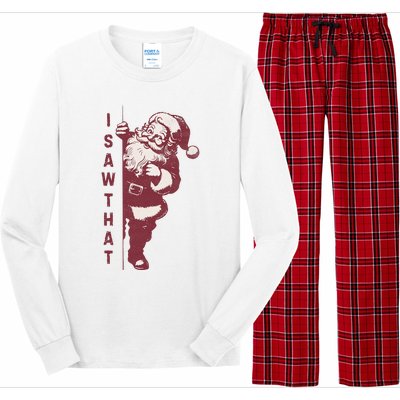 Santa Claus I Saw That Christmas Santa Is Watching You Long Sleeve Pajama Set