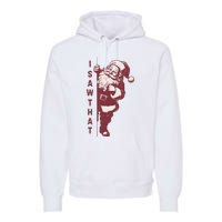 Santa Claus I Saw That Christmas Santa Is Watching You Premium Hoodie